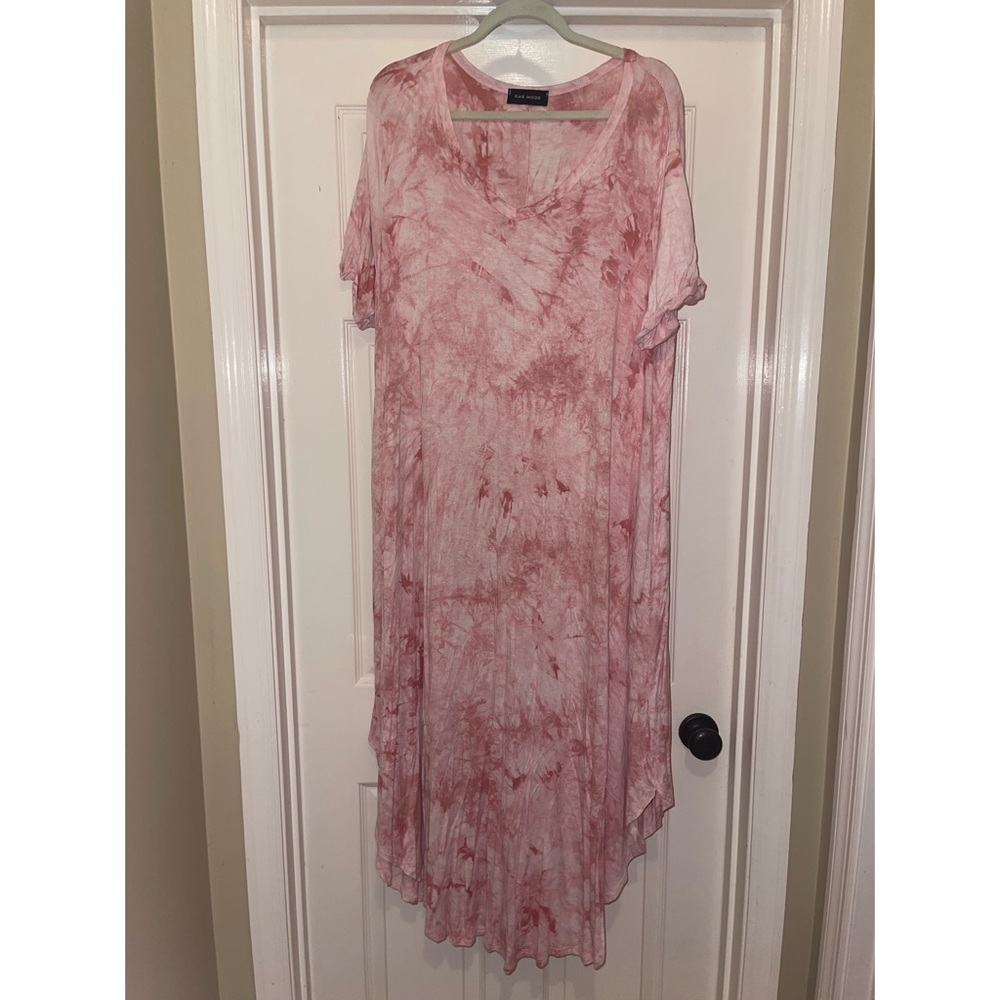 Pink Tie-Dyed Rae Mode maxi dress plus size 3X